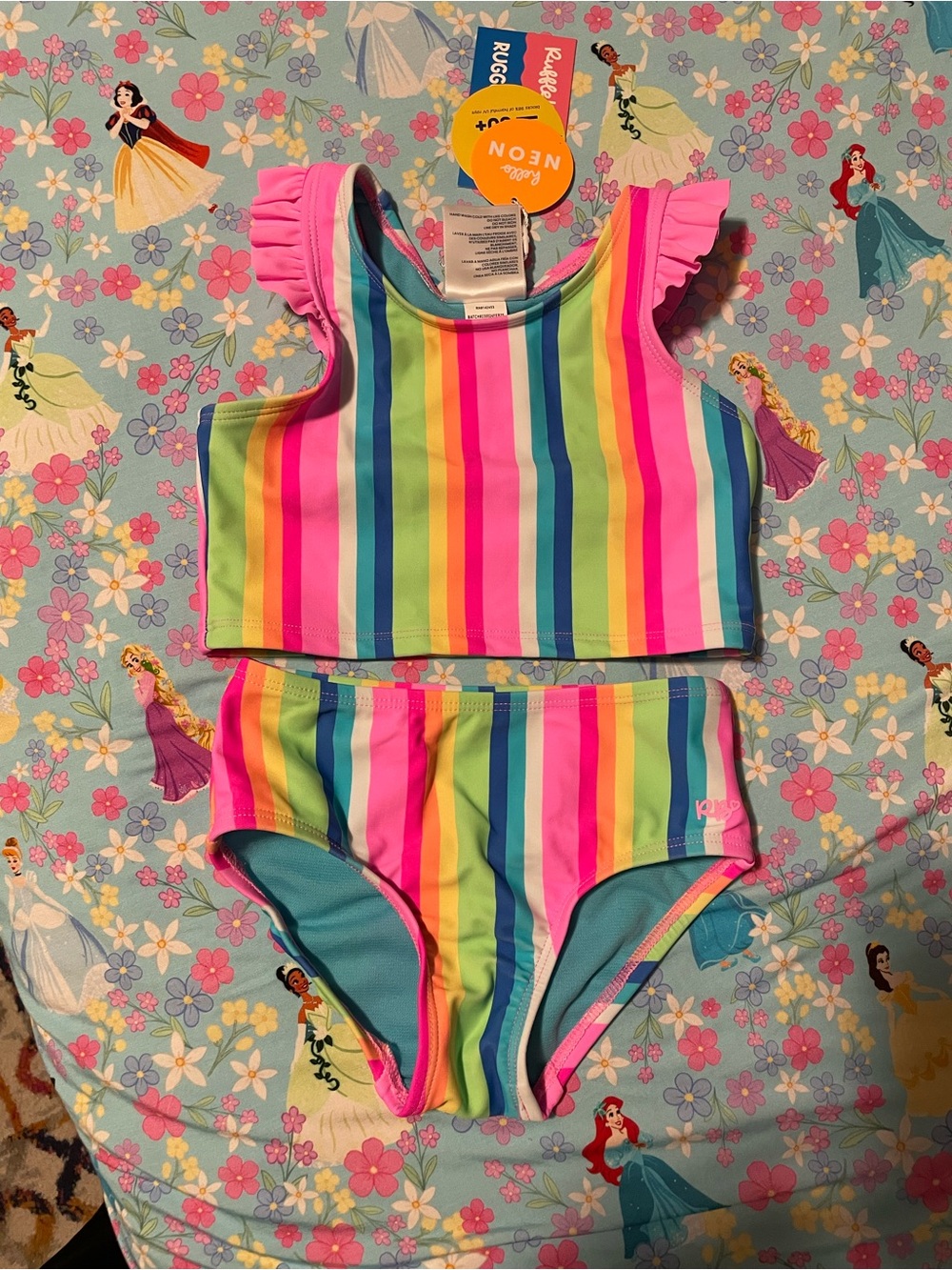 Ruffle Butts Racerback Flutter Tankini 2-Piece Swimsuit